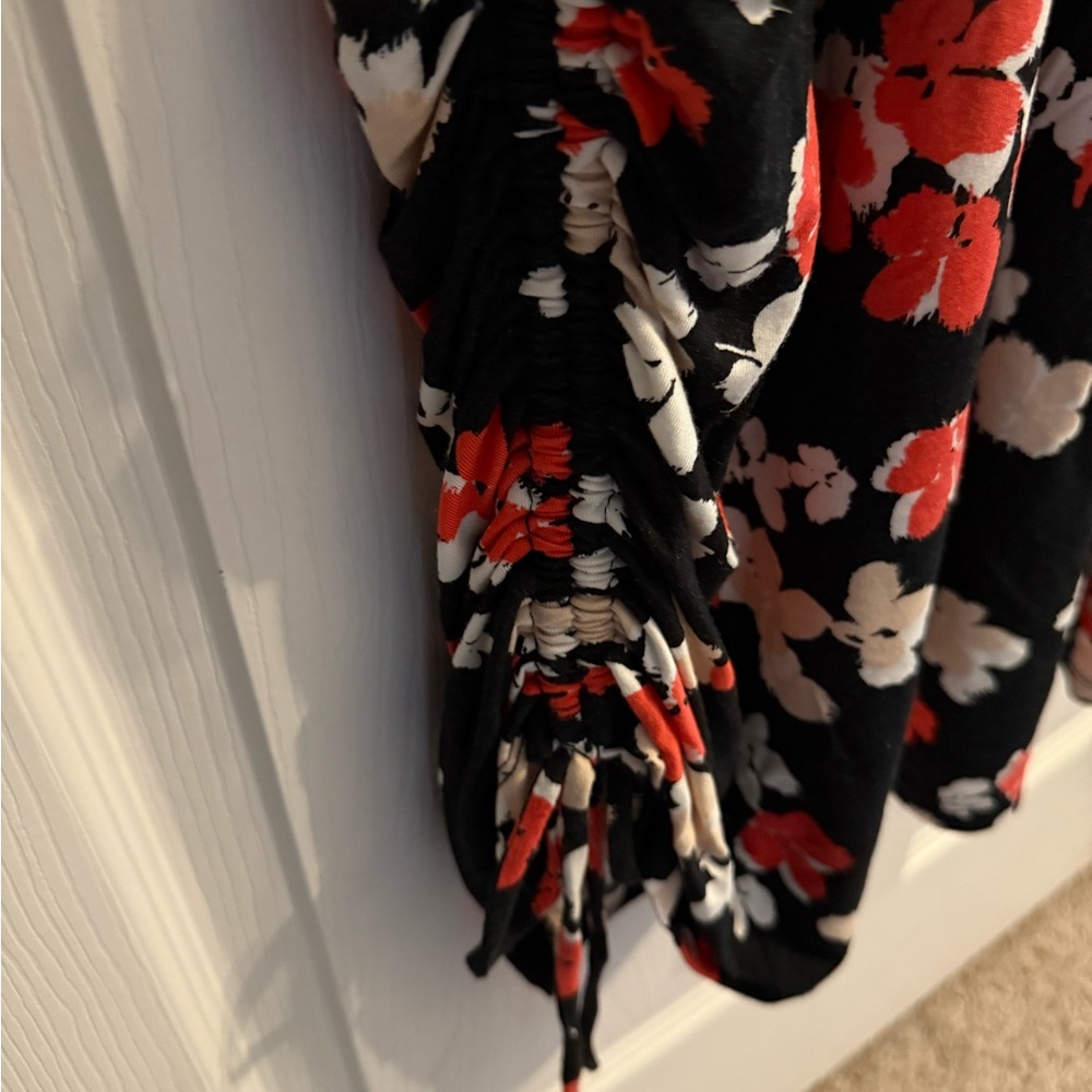 Lane Bryant Short-Sleeve Ruched Side Midi Dress Plus Size 30/32 - Picture 6 of 10